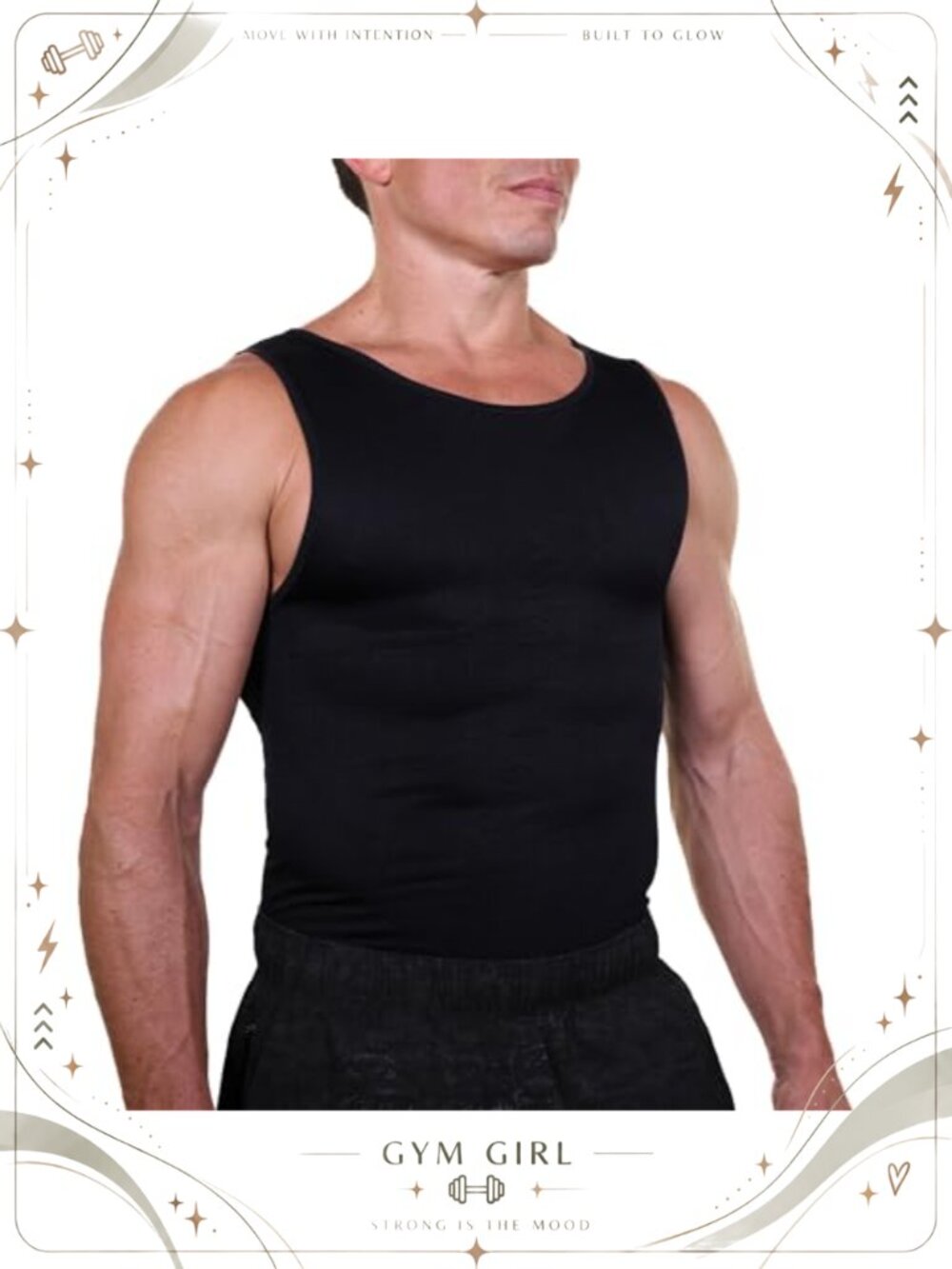 Men's Seamless Compression Tank Top Slimming Shapewear Undershirt